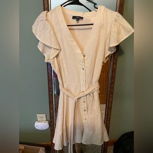 NWT Lulu’s cream skater dress
